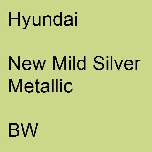 Hyundai, New Mild Silver Metallic, BW.